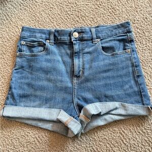 AE curvy hi-rise shortie shorts